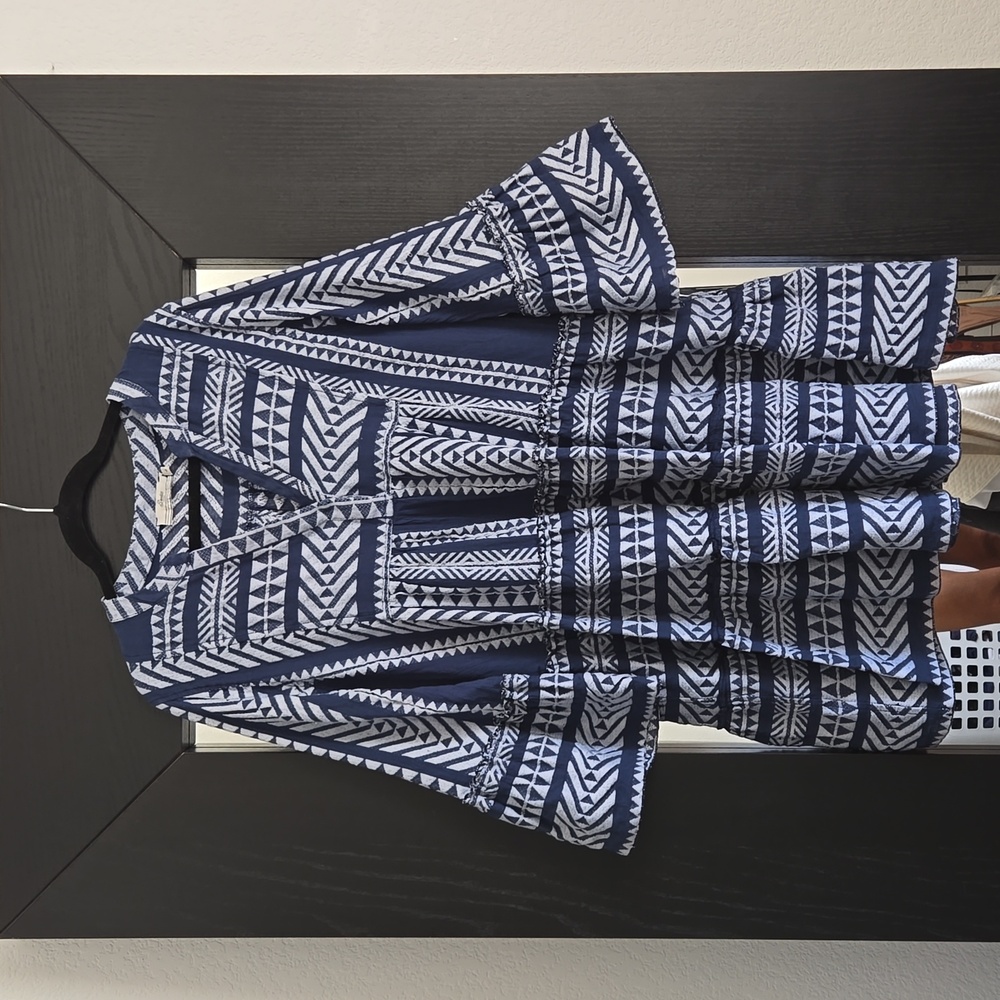 Devotion Ella Short Dress Mini Size Large tiered boho resort coastal cowgirl